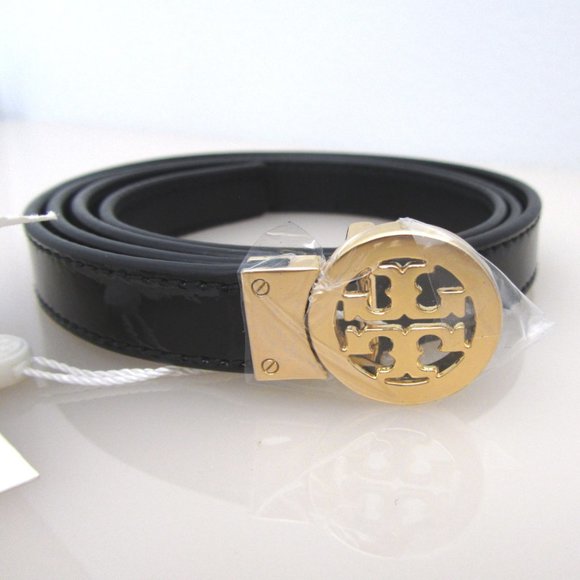 SOLD * Tory Burch Reversible Patent Matte Belt - Picture 5 of 6